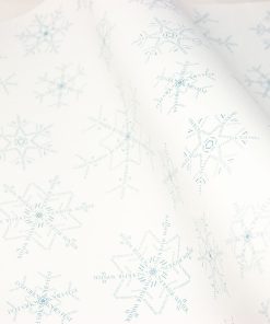 Bow & Hummingbird – WEIHNACHTS-GESCHENKPAPIER – große Schneeflocken